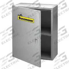 BUSSMANN Fuse Cabinet: 1 Shelf, 5 cu ft Storage Capacity, 30 in x 24 in x 12 in (MPN SFC-FUSE-CAB). Key specifications — attr211165: BUSSMANN.