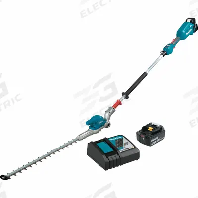 MAKITA Battery-Powered Hedge Trimmer Kit: LXT Platform, 3/8 in Cutting Wd, 20 in Blade Lg - Battery-Powered Extended-Reach Hedge Trimmers