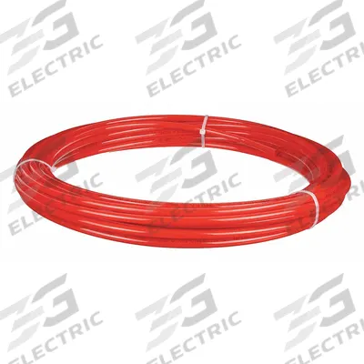 APPROVED VENDOR Tubing: Nylon, Red, 3/8 in OD, 9/32 in ID, 100 ft Lg - Standard Nylon Tubing