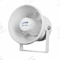 SPECO TECHNOLOGIES PA Horn: Powered, 1-Way, 8 ohm Impedance, 6 in Overall Wd, 6 in Overall Ht (MPN ASPC20W). Key specifications — attr1056470: Indoor; attr1056495: Powered.