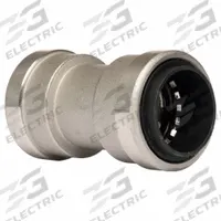 APPROVED VENDOR Push-Fit Adapter Fitting: 3/4 in OD x 3/4 in OD Size, Stainless Steel, Coupling (MPN SS821R). Key specifications — Brand: APPROVED VENDOR.