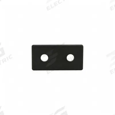 80/20 T-Slot Framing System Slot Cov: 10 Series, Inch, 2 in x 1/8 in x 1 in, Black - End Caps