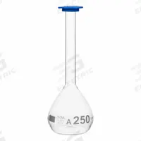 QORPAK Volumetric Flasks: 250 mL, Gray, Round, A, Includes Closure, 3.5 in Overall Ht (MPN 278386). Key specifications — Shape: Round; Body Color: Gray; Brand: QORPAK; USP Specification: Type I.