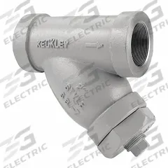 KECKLEY Y Strainer: 1 1/2 in, NPT, Perforated, 0.0625 in Screen Size, Carbon Steel, 5 5/8 in Ht (MPN 11/25THY-CS045P34-GTI-SB7). Key specifications — Brand: KECKLEY; Seal Material: 304 Stainless Steel; Manufacturer Part Number: 11/25THY-CS045P34-GTI-SB7; Screen Material: 304 Stainless Steel.