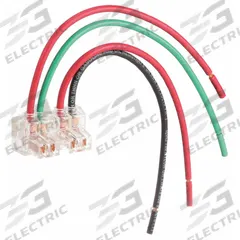 Switch Wiring Module: SNAPconnect(R) II, 120/277V AC, 15 A_20 A, 3 Wire, 6 in Wire Lg (MPN SNAP3W2NA). Key specifications — Manufacturer Part Number: SNAP3W2NA; Brand: HUBBELL; Voltage Rating: 120/277V AC; Compatible Series: SNAPconnect(R) II; Wire Type: Stranded; Connector Type: Pigtail.