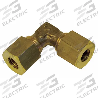 LEGRIS Compression Fitting Elbow: 6 mm OD x 6 mm OD Fitting Size, Compression x Compression - Standard Sleeve Brass Compression Fittings