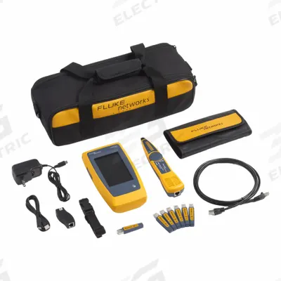 FLUKE NETWORKS Cable Network Tester: LinkIQ Duo, Pro Kit with IntelliTone Probe - 3pk - Copper Cable Verification Tester Kits