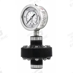 PIC GAUGES Pressure Gauge with Diaphragm Seal: 0 psi to 100 psi, 301L/CPTP, 2 1/2 in Dial, PVC, IP65 (MPN 301L254E/CPTP200). Key specifications — Brand: PIC GAUGES; Gauge Case Liquid: None; Seal Fill Liquid: Glycerin; Seal Lower Housing Material: PVC; Accuracy: ±2-1-2%; Gauge Wetted Parts: Stainless Steel.