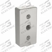 Base Plate: 15 Series, Aluminum, 1 1/2 in x 3/4 in x 3 in, Drop-In, Double, Adj (MPN 2138). Key specifications — Includes Fasteners: No; Mounting Type: Drop-In; System of Measurement: Inch; Finish: Anodized; Brand: 80/20; Material: Aluminum; Product Type: Center Tap Base Plate; Adjustable: Yes.