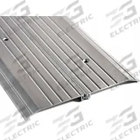 NATIONAL GUARD Door Threshold: Saddle, Aluminum, 4 ft Lg (MPN 8428-48). Key specifications — Brand: NATIONAL GUARD; Transition Type: Fluted.