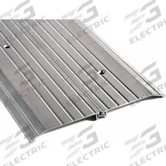 NATIONAL GUARD Door Threshold: Saddle, Aluminum, 4 ft Lg (MPN 8428-48). Key specifications — Brand: NATIONAL GUARD; Transition Type: Fluted.