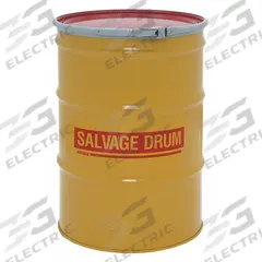 APPROVED VENDOR Salvage Drum: Steel, 55 gal, Lever Lock Ring, 18 ga / 16 ga / 18 ga, Salvage Drum (MPN HM5502Q). Key specifications — Drum Material: Steel; Drum Head Type: Open Head; UN Rating Solids: 1A2/X400/S; UN Rating Liquids: Not Rated; Drum Message Text: Salvage Drum; Closing Ring Material: Steel; For Holding: Solids; Brand: APPROVED VENDOR.