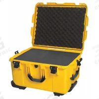 NANUK CASES Protective Case: 17 in x 22 in x 12 7/8 in Inside, Pick and Pluck, Yellow, 2 Wheels (MPN 960S-010YL-0A0). Key specifications — Handle Style: Telescoping; Brand: NANUK CASES.