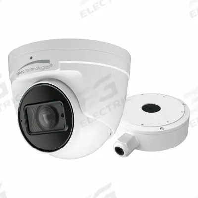 SPECO TECHNOLOGIES Camera: Turret, Zoom, 12 mm Max Focal Lg, 8MP, RJ45 - Varifocal Network IP Video Cameras