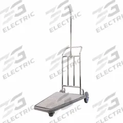 HOSPITALITY 1 SOURCE Compact Luggage Cart: 42 in Overall Lg, 25 in Overall Dp, 73 in Overall Ht (MPN CLCSSGG-3). Key specifications — Brand: HOSPITALITY 1 SOURCE; Frame Finish: Polished; Product Type: Compact Luggage Cart.
