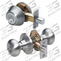 MASTER LOCK Door Locket-Deadbolt Combo: Office Knob Locksets, Nickel (MPN BCC0615KA). Key specifications — Lockset Style: Biscuit.