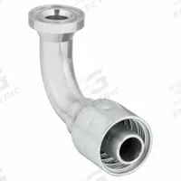 PARKER Hydraulic Flange Fitting: 1 in Hydraulic Hose I.D., 1 in Hydraulic Flange Size, Steel (MPN 11943-16-16). Key specifications — attr95970: 90° Elbow; attr95968: Steel; attr98911: PARKER.