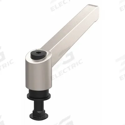 80/20 L-Brake Handle: 15 Series, 3 1/2 in L x 11/16 in W, Gray - Linear Bearing Brake Kits