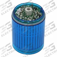 PATLITE Tower Light Module: Steady, 24V DC, Blue, 30 mm Overall Dia, 35 mm Overall Ht, MP/MPS (MPN B72100182-4F1). Key specifications — Brand: PATLITE; Compatible with Series: MP/MPS; Lens Color: Blue; Operating Voltage: 24V DC; Manufacturer Part Number: B72100182-4F1.