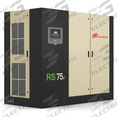 INGERSOLL RAND Rotary Screw Air Compressor: Tankless, 55 kW, 360 cfm, 0.5 gal Tank, 230V AC (MPN RS55I-A125). Key specifications — attr48606: Three; attr48593: 230V AC; attr48578: INGERSOLL RAND; attr110305: Not Included.