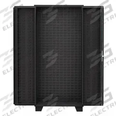 JAMCO Bin Cabinet: 60 in x 24 in 82 in, 1 Shelves, 0 Bins, Flush/Solid, 14 ga Panel, Black, Steel (MPN HV260BL). Key specifications — attr64260: Assembled; attr64275: Shelf and Bin; attr63933: JAMCO; attr64274: Black; attr64276: Powder Coated; attr146303: Steel; attr143811: Bins.