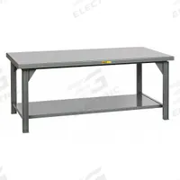 LITTLE GIANT Workbench: Fixed Ht, Steel, 72 in x 36 in, 15,000 lb Overall Load Capacity, Gray (MPN WX-3672-34). Key specifications — Brand: LITTLE GIANT.
