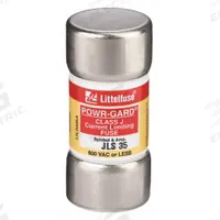 LITTELFUSE Fuse: JLS Series, Class J, Cylindrical Body, Fast-Acting, 35 A, 600 V AC, Non-Indicating (MPN JLS035). Key specifications — attr1287274: JLS; attr211200: LITTELFUSE.