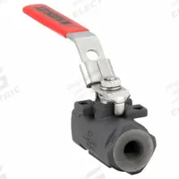 KECKLEY Manual Two-Way Ball Valve: 1/4 in, Carbon Steel, Straight, FNPT x FNPT, Full Port Ball Port (MPN BVS2THFCSRGSL-025). Key specifications — Brand: KECKLEY; Handle: Locking Lever.