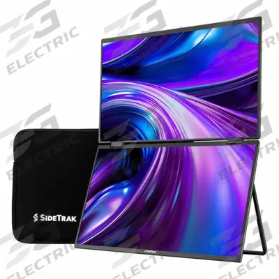 LUXOR Portable Monitor: 15.6 in Diagonal Screen Size, 8 1/2 in Dp, 1 in Ht, 14 in Wd - Portable Monitors