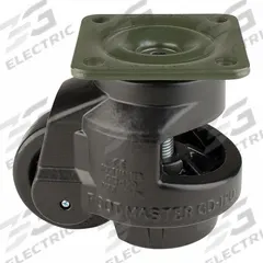 FOOT MASTER Plate Caster: Nylon Tread, 75 mm Wheel Dia, 120 mm Mounting Ht, 2,205 lb Load Capacity (MPN GD-120-F-NYN-FBL). Key specifications — Brand: FOOT MASTER; Frame Color: Black.