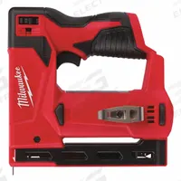 MILWAUKEE Staple Gun: Tool Only, Combo, For 1/4 in to 9/16 in Staple Leg Lg, For 3/8 in Staple Wd (MPN 2447-20). Key specifications — attr1171112: Combination; attr1171113: Crowned.