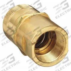 AEROQUIP Hydraulic Quick Connect Hose Coupling: 1 1/4 in Coupling Size, Brass, FNPT (MPN 5100-S2-20B). Key specifications — Body Material: Brass; Thread Size: 1-1/4"-11-1/2; Brand: AEROQUIP.