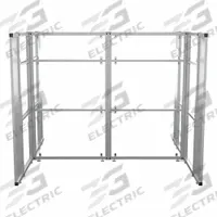 VERSADESK Cubicle Kit: 66 in Overall Ht, 81 1/2 in Overall Wd, 10 Panels, Clear, WorkNest® (MPN WNCH-7296-S). Key specifications — Panel Color: Clear; Brand: VERSADESK; Window Style: Clear.