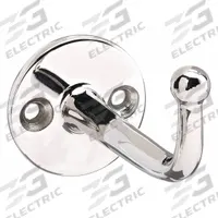 SUGATSUNE Hook: Screw, 26 lb Wt Capacity, 1 Points per Hook, Silver, 2 1/2 in Projection (MPN FC-65). Key specifications — Color: Silver; Finish: Mirror; Material: Stainless Steel; Product Type: Hook.