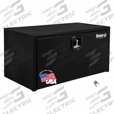 BUYERS PRODUCTS Underbody: Underbody Truck Box, Single Drop-Down Door Door, 18 in Overall Dp - Single Drop-Down Door Boxes
