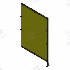T-Slot Framing System Panel: Add-On, Black, 84 in H x 48 in W x 5 1/2 in D, Mesh (MPN 48254). Key specifications — Finish: Anodized/PVC-Coated; Brand: FAZTEK; Panel Color: Yellow; Panel Type: Mesh; Color: Black; Material: Wire; Mesh Shape: Square; Assembly: Unassembled.