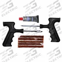 TRU-FLATE Tire Repair Kit: Tire Repair Kit, Truck Tires, 4 Pieces (MPN 15-162). Key specifications — Product Type: Tire Repair Kit; Compatible Tire Type: Truck Tires; Brand: TRU-FLATE; Includes: Probe.