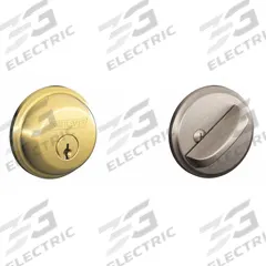 SCHLAGE RESIDENTIAL Deadbolt Lock: Cylindrical, 1 3/8 in Door Thick - Max, Nickel (MPN B60N 505X619). Key specifications — ADA Compliant: Yes; Brand: SCHLAGE RESIDENTIAL; Cylinder Core Type: Conventional Core Cylinder; Finish: Satin Nickel-Plated, Clear Coated; Keyway Type: C; Visual Indicator Message: No Message; Includes Core: Core Included; Ligature Resistance: Not Ligature-Resistant.