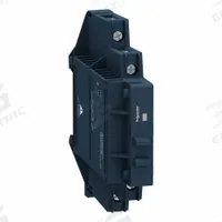 SCHNEIDER Solid State Relay: DIN-Rail Mounted, 12 A Max Output Current, SCR, AC Output (MPN SSM1A112P7). Key specifications — Brand: SCHNEIDER; Current Type: AC; Electrical Connection: Screw Clamp; Finger Safe: Yes; Input Current: 2.5 to 3.5 mA; Maximum Output Current without Heat Sink: 12 A; Mounting Style: DIN Rail; Output Voltage: 24 to 280V AC.