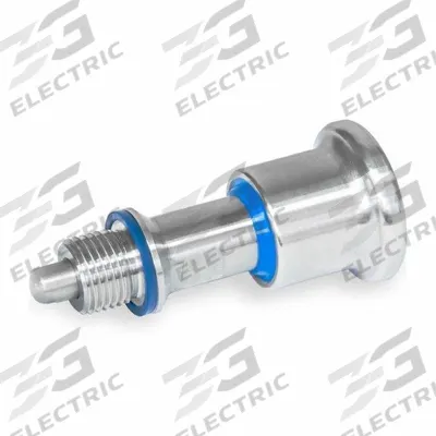 JW WINCO Indexing Plunger: Nonlocking, 316 SS, M16x1.5 Thread - Nonlocking Hygienic Pull-Knob Indexing Plungers