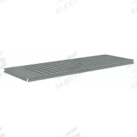 TENNSCO Shelf: 72 in x 24 in, 600 lb Load Capacity, Steel, 22 ga Decking, Gray, Shelf (MPN ZBES-7224C). Key specifications — Decking Material: Steel; Includes: (4) Beams; Decking Finish: Zinc Plated; Shelf Configuration: Single Straight; Color: Gray; Frame Material: Steel; Brand: TENNSCO; Frame Finish: Zinc Plated.