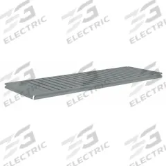 TENNSCO Shelf: 72 in x 24 in, 600 lb Load Capacity, Steel, 22 ga Decking, Gray, Shelf (MPN ZBES-7224C). Key specifications — Decking Material: Steel; Includes: (4) Beams; Decking Finish: Zinc Plated; Shelf Configuration: Single Straight; Color: Gray; Frame Material: Steel; Brand: TENNSCO; Frame Finish: Zinc Plated.
