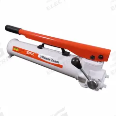 POWER TEAM Hydraulic Hand Pump: 2 Stages, Single Acting, 1,400 psi Max. Pressure 1st Stage (MPN P157). Key specifications — Brand: POWER TEAM; Cylinder Compatibility: Single Acting.