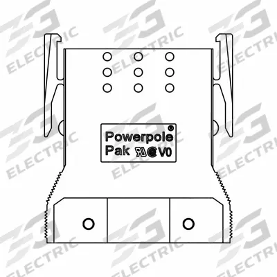 ANDERSON POWER PRODUCTS Housing: PP15 to PP45, Black, Polycarbonate - Powerpole Pak Multi-Connector Shells