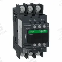 SCHNEIDER IEC Magnetic Contactor: Non-Reversing, 3 Poles, 3NO Contacts, 40 A, 24V DC Coil (MPN LC1D40A6BD). Key specifications — Brand: SCHNEIDER; Integrated Surge Suppression: No.