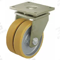 APPROVED VENDOR Plate Caster: Swivel, No Brake, Polyurethane, 4 in Wheel Dia, 1 9/16 in Wheel Wd (MPN LSD-GTH 100K). Key specifications — Wheel Bearing Type: Ball; Wheel/Tread Color: Yellow; Brand: APPROVED VENDOR; Caster Type: Swivel.