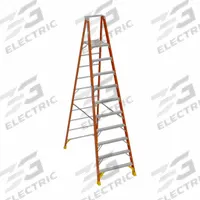 WERNER Platform Stepladder: 10 ft Ladder Size, Fiberglass, 300 lb Load Capacity, 55 lb Wt (MPN P6210). Key specifications — Brand: WERNER; Included Features: Guard Rail.