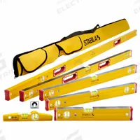 STABILA Level Set: Level, 2, Plain, 10 in_16 in_24 in_32 in_48 in_78 in Overall Lg, Side Read Only (MPN 78396). Key specifications — attr934734: 78396; attr934735: STABILA; attr939796: Acrylic; attr939781: Rare Earth; attr983962: Aluminum; attr939959: Side Read Only; attr939953: Hand Grips.