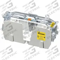 BUSSMANN Fuse Block: Open Block Design, 1 Pole, 600 V AC, Box Lug, Non-Indicating (MPN JM60200-1CR). Key specifications — Brand: BUSSMANN.