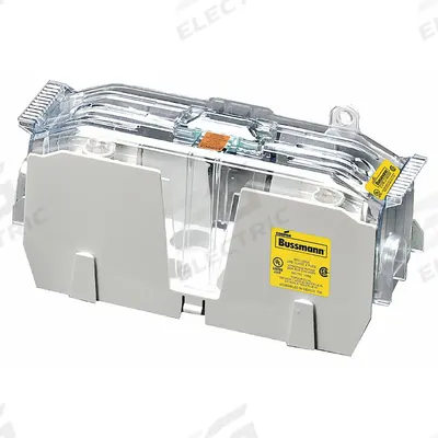 BUSSMANN Fuse Block: Open Block Design, 1 Pole, 600 V AC, Box Lug - Fuse Blocks for UL Class J Fuses